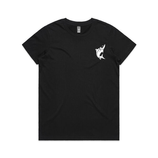White Logo Split Tee Thumbnail