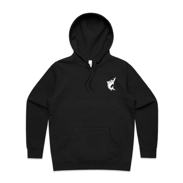 White Logo Split Hoodie Thumbnail