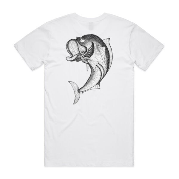 Grumpy Kingfish - Black Logo Split Tee Thumbnail