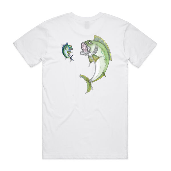 Cartoon Kingfish - Black Logo Split Tee Thumbnail