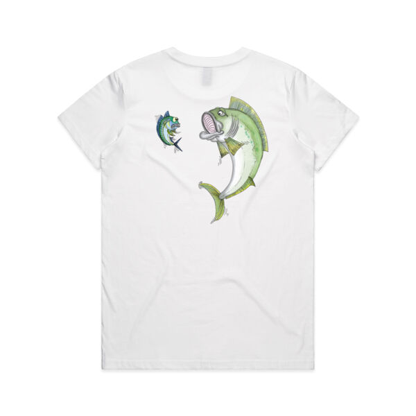 Cartoon Kingfish - Black Logo Split Tee Thumbnail