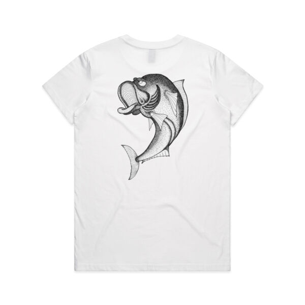 Grumpy Kingfish - Black Logo Split Tee Thumbnail
