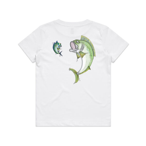 Cartoon Kingfish - Black Logo Split Tee Thumbnail