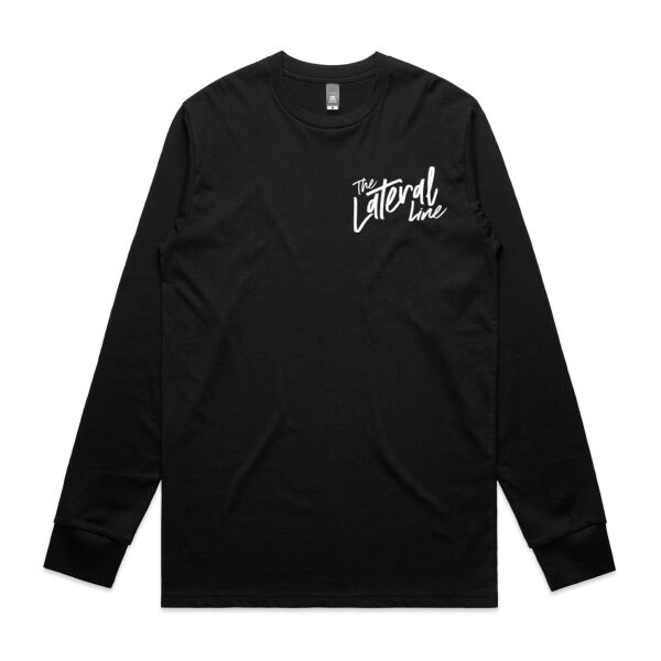 White Logo Split Fish Long-Sleeved Tee  Thumbnail