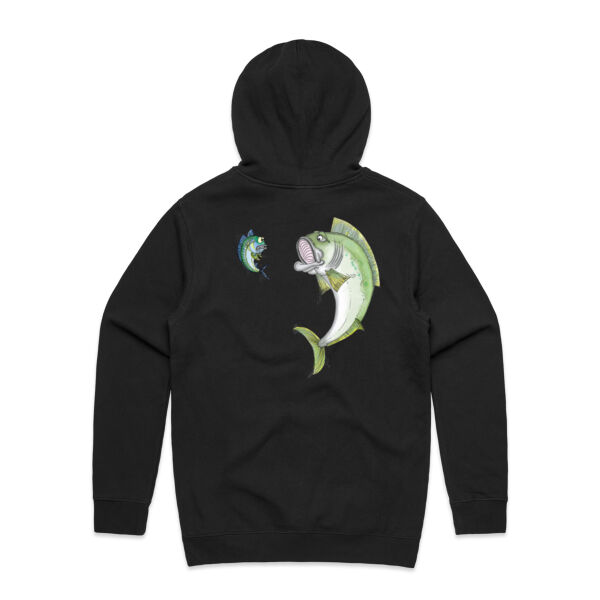Cartoon Kingfish - White Logo Split Hoodie Thumbnail
