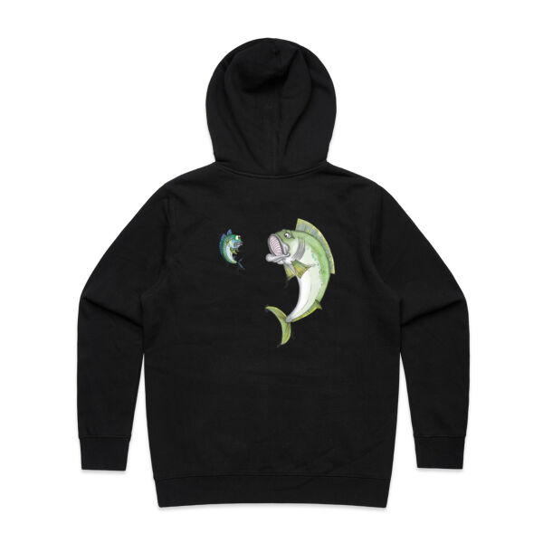 Cartoon Kingfish - White Logo Split Hoodie Thumbnail