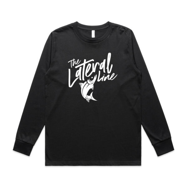 White Logo Front Long-Sleeved Tee Thumbnail