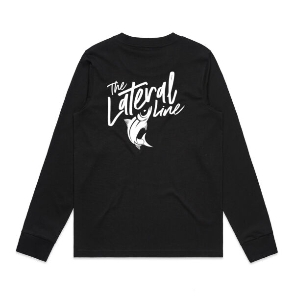 White Logo Back Long-Sleeved Tee Thumbnail