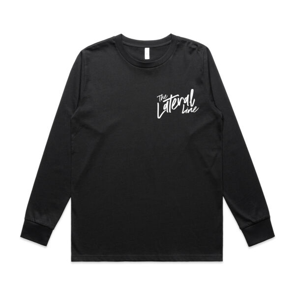 White Logo Split Fish Long-Sleeved Tee  Thumbnail