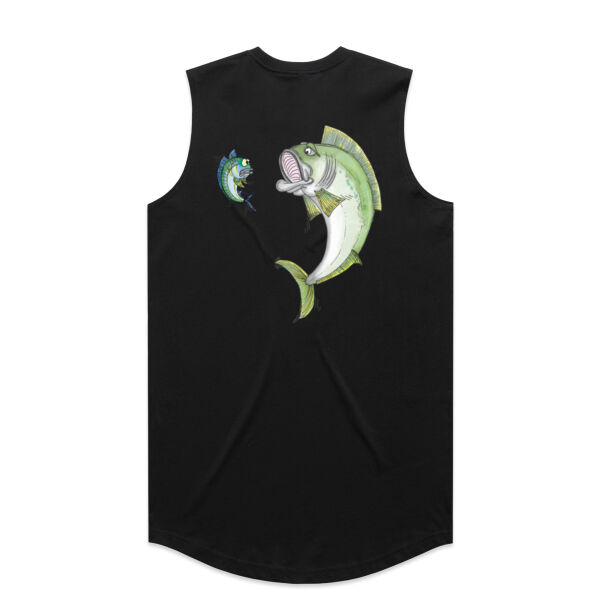 *NEW* Cartoon Kingfish - White Logo Split Tank Thumbnail