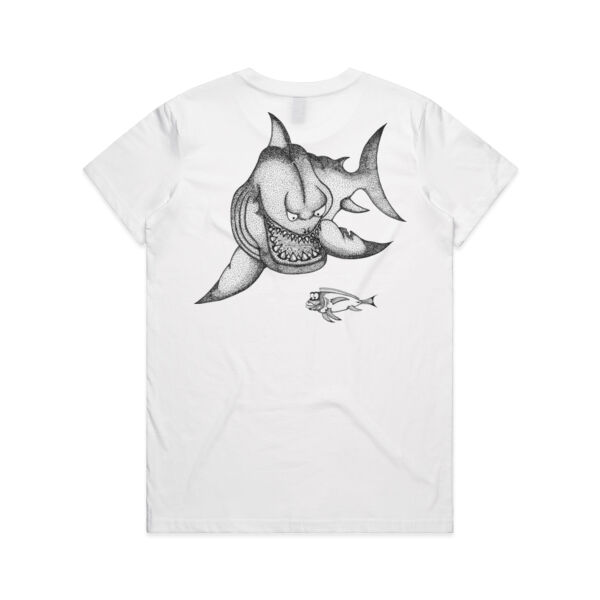 *NEW* Grumpy Shark - Black Logo Split Tee Thumbnail