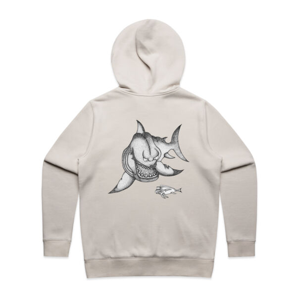 *NEW* Grumpy Shark - Black Logo Split Hoodie Thumbnail