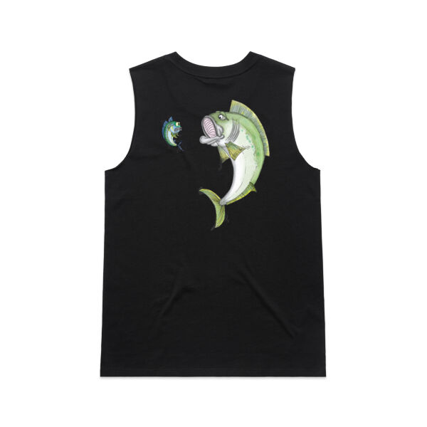 *NEW* Cartoon Kingfish - White Logo Split Tank Thumbnail