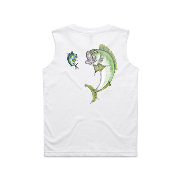 *NEW* Cartoon Kingfish - Black Logo Split Tank  Thumbnail