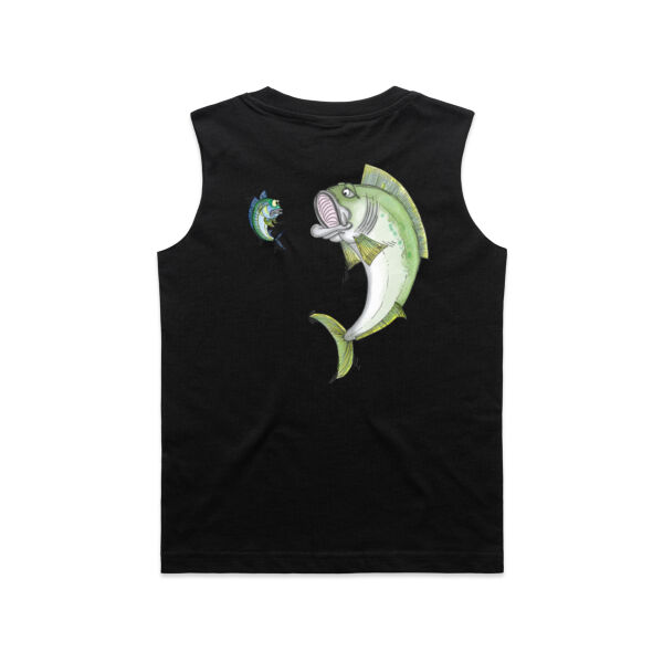 *NEW* Cartoon Kingfish - White Logo Split Tank Thumbnail