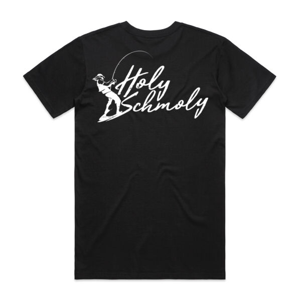 *NEW* Holy Schmoly - White Logo Split Tee Thumbnail
