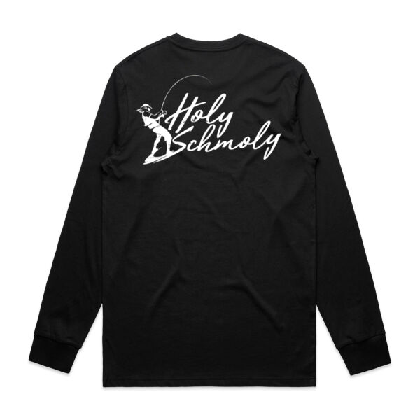 *NEW* Holy Schmoly - White Logo Split Long-Sleeved Tee  Thumbnail