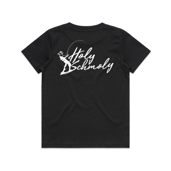 *NEW* Holy Schmoly - White Logo Split Tee Thumbnail