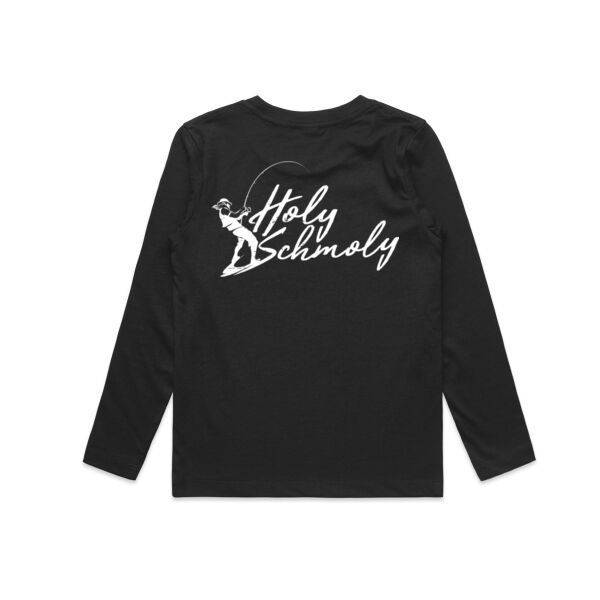 *NEW* Holy Schmoly - White Logo Split Long-Sleeved Tee  Thumbnail